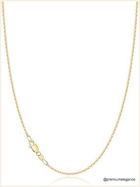 1.2mm Dainty Cable Chain Necklace 14-24 Inch S925 Sterling Silver 18k Gold